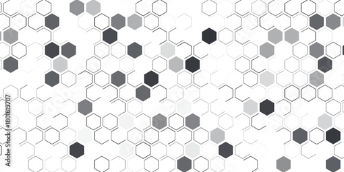 3D black and white hexagon soccer ball pattern background graphic illustration.