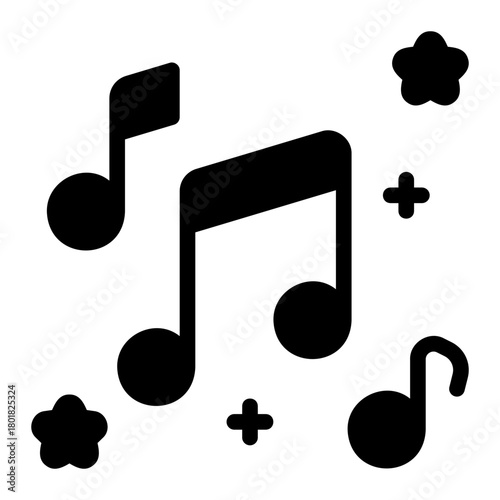 music glyph icon
