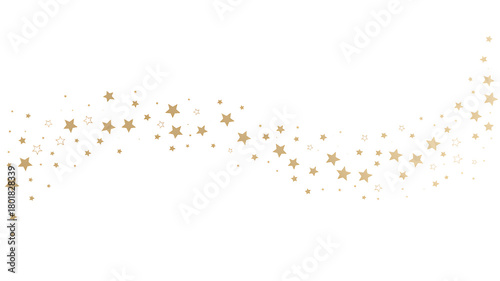 Scattered gold stars on a white background pattern