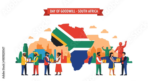 Day of Goodwill Celebration in South Africa with Gift Exchange