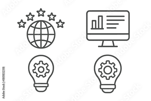 Global quality rating, business data analysis, and innovative idea generation