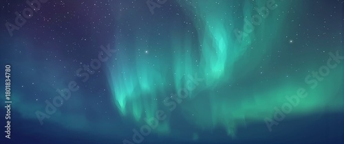 Aurora gradient ribbon polygon triangle full color aurora design background