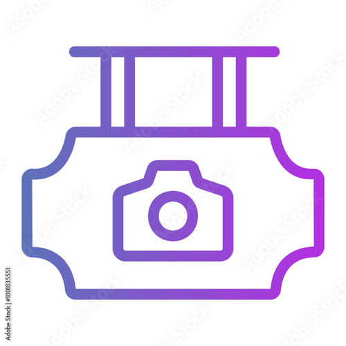 signboard Gradient icon