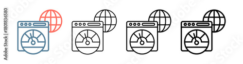 Web Perfomance Icon Collection Set Different Style