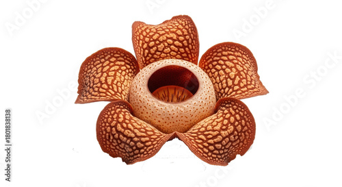 Rafflesia Arnoldii Detailed CloseUp of the Corpse Flower with Spotted Petals.