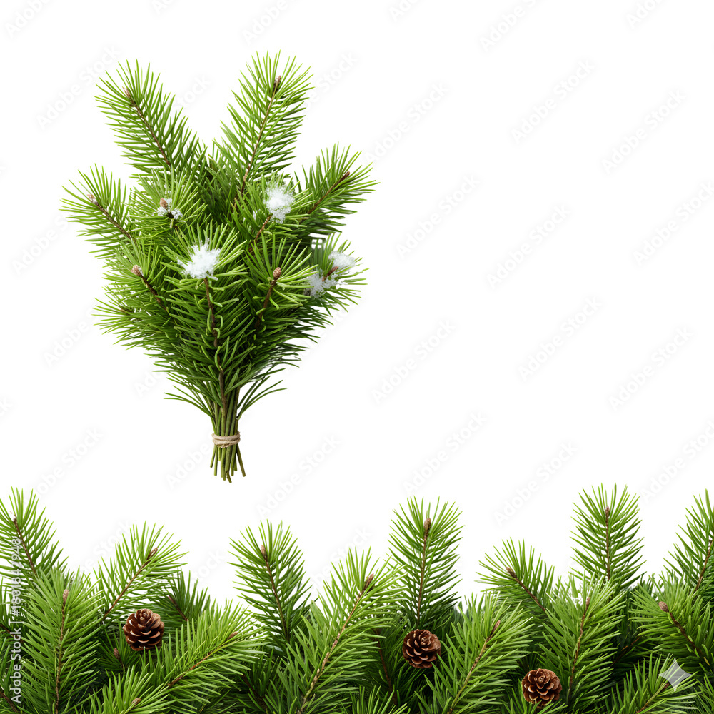 Naklejka premium pine branch