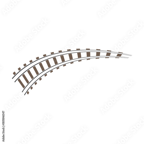 Train tracks vector icon design