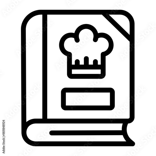 recipe book Line Icon
