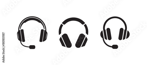 Clean Minimal Earphone Graphics for UI Design, Streaming Apps, Podcasts & Digital Interfaces