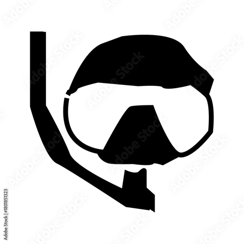 diving goggles for swim and protection vector  illustration