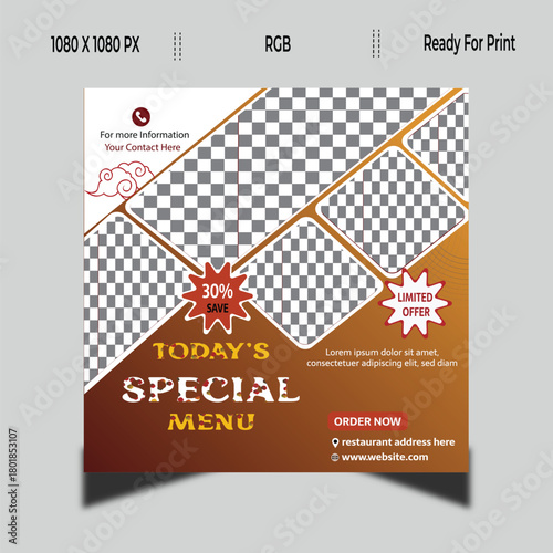 Special Menu Template