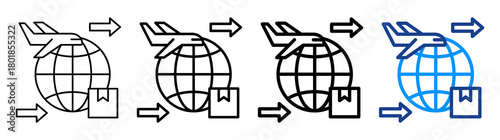Export Product Icon Different Style Outline Collection Set