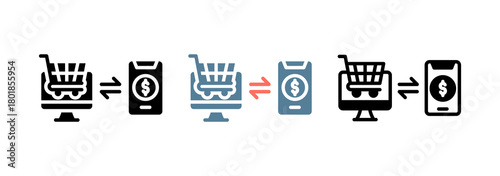 Ecommerce Icon Collection Set  Glyph & Mixed Style  