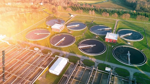Large industrial water treatment infrastructure