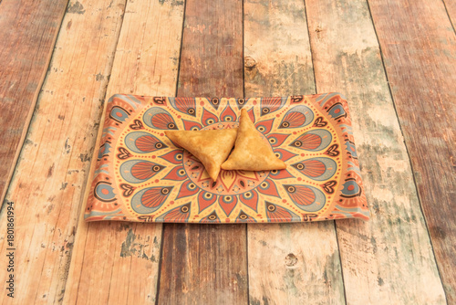 Bild auf Leinwand A street food feast at home: this photograph captures the essence of a popular s