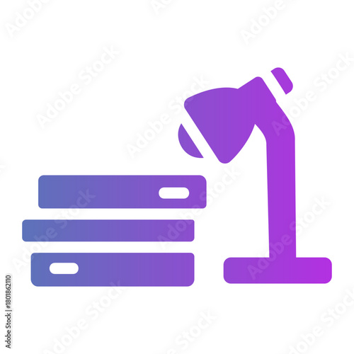 book lamp Gradient icon