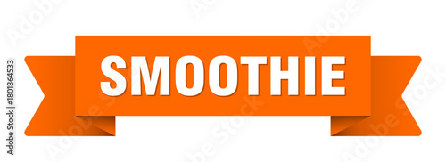 smoothie ribbon isolated on transparent background. smoothie ribbon