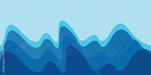 Abstract water wave vector illustration design background. vector