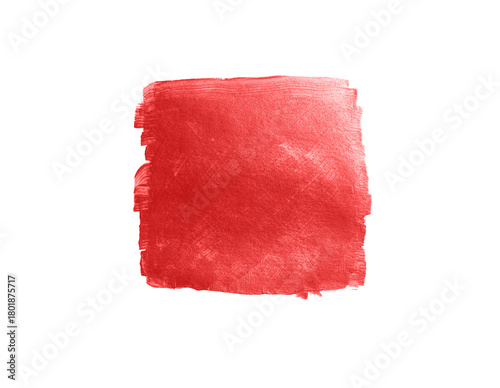 Abstract red watercolor on white background.