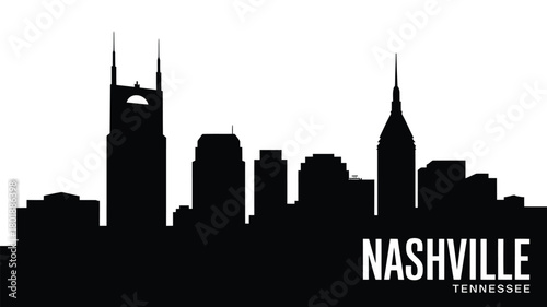Nashville tennessee skyline silhouette