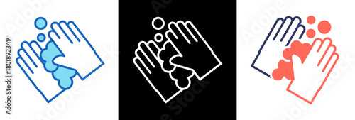 Washing Hands tripplestyle icon