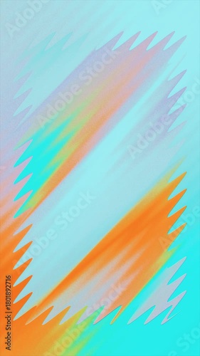 An abstract graphic with blurred orange, blue, and yellow colors. Jagged edges frame the image. Vertical wallpapers for phones.