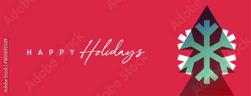 Merry Christmas and Happy New Year. Vector illustration for website banner, social media banner, greeting card, posters, covers, business and marketing material.