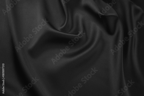 Texture black satin, silk background