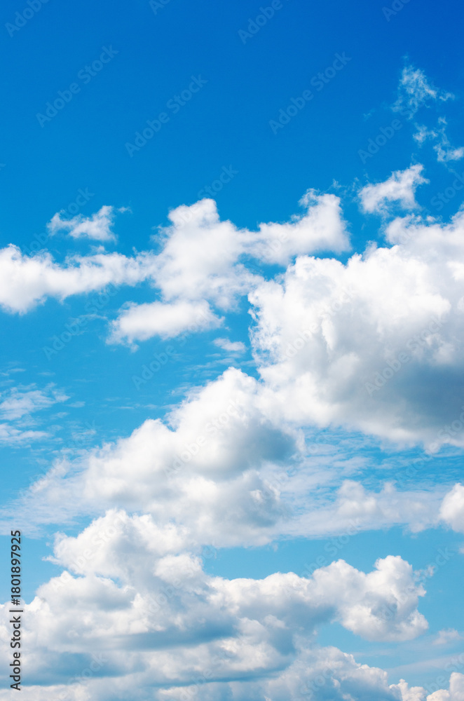 Obraz premium White clouds in blue sky.