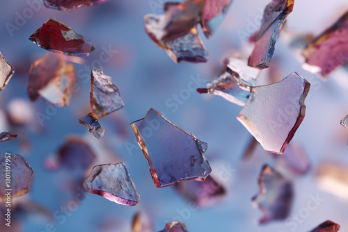 Faint glowing waves drift outward from the center, visualizing the slow process of emotional healing. The composition feels soothing and hopeful.