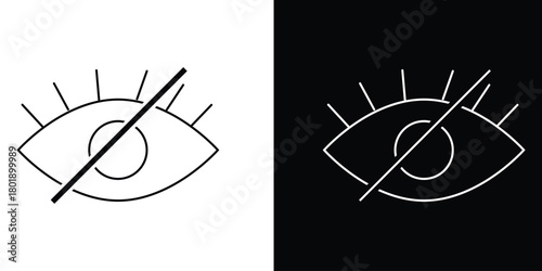 eye icons, vector eye symbols collection EPS 10