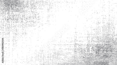 Abstract textured background with irregular gray dots and squares on white canvas vector