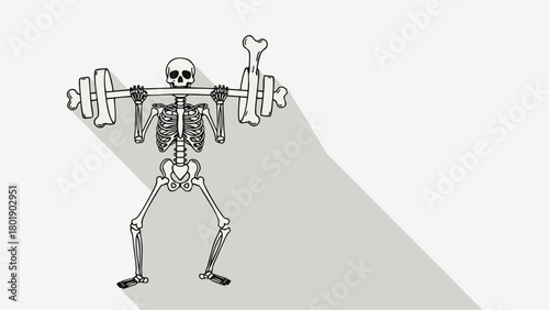 skeleton of a crossfit