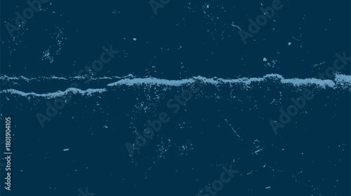 Dark blue textured background with a horizontal lighter blue distressed stripe and scattered speckles