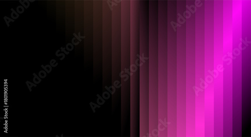 Abstract vertical gradient of pink and purple pixels on black background
