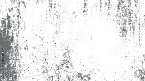 Grungy distressed concrete wall texture with dark grey splatters and vertical streaks on white background