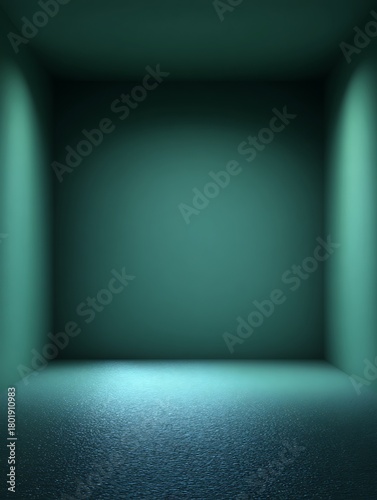 Perfect seamless deep green matte studio background, smooth and uniform.