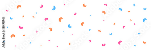 Colorful Confetti on Transparent Background. Festive Celebrations. Wallpaper. Vector Illustration