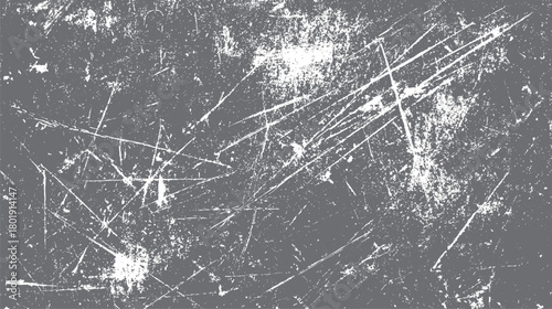 Textured gray background with white scratches and distressed marks creating a grunge effect vector