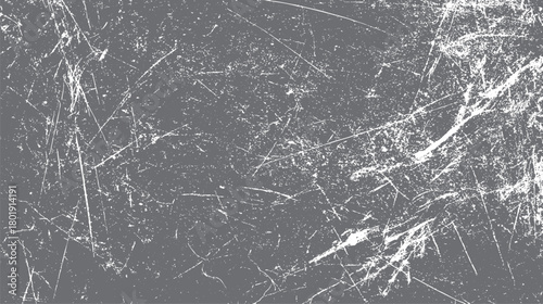 Textured gray background with white scratches and speckles resembling weathered concrete or distressed metal surface