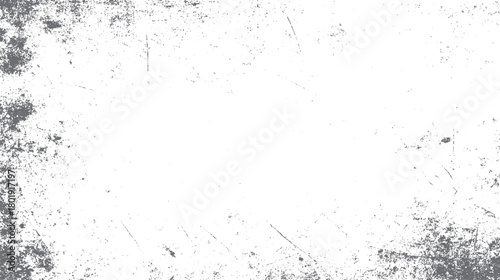 White background with distressed grey grunge texture and scratches overlay vector