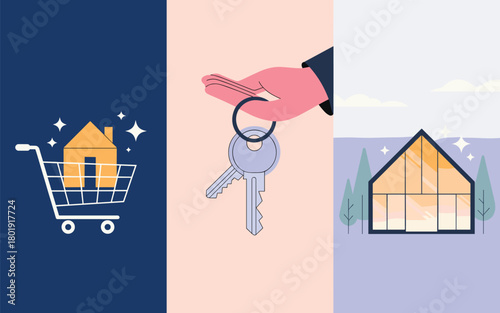 Real Estate Icons Buying, Selling, and Owning a Home