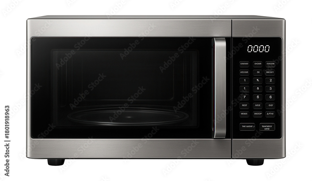 Fototapeta premium A spacious microwave ideal for meal prep in a busy family kitchen.