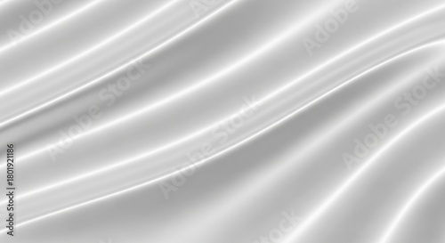 Abstract Silver Fabric Waves Background, Silk, Satin, Texture