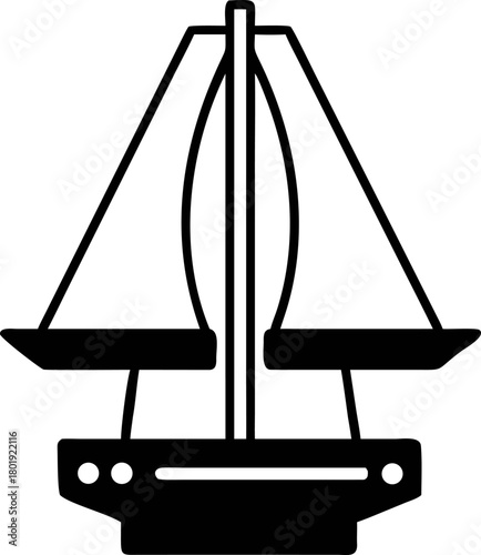 Balanced Scale Silhouette, a Symbol of Justice, Law, and Impartiality in a Sleek, Modern Vector Illustration