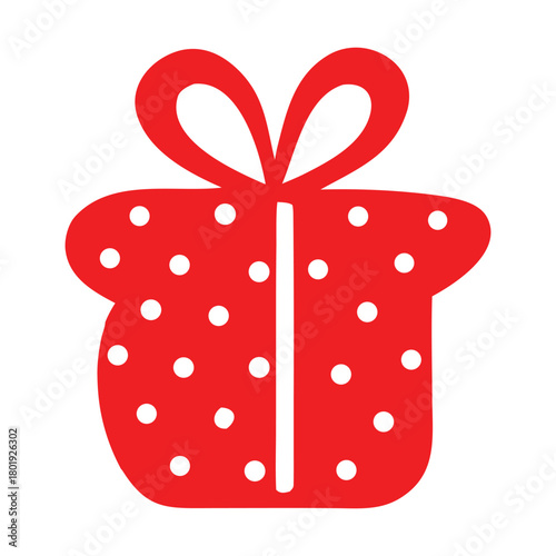 gift box with red ribbon