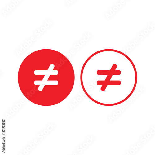 unequal button icon