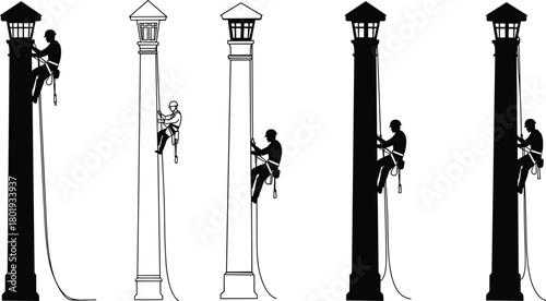 street lamp vector
