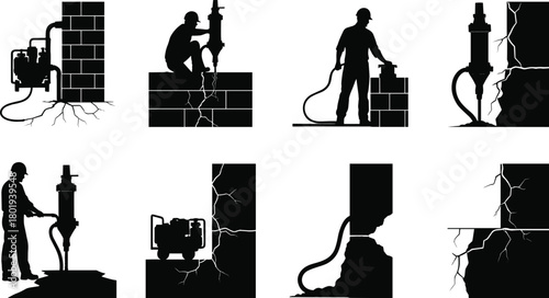 silhouettes of people