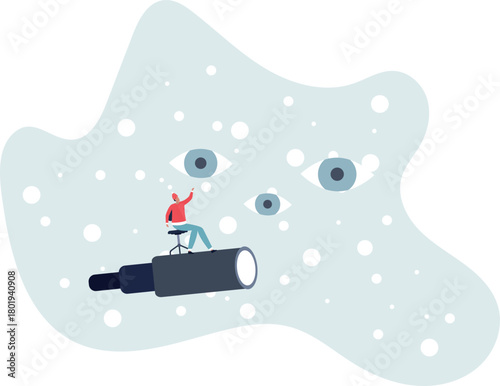 Search for opportunity, business vision, success direction or finding new employee, career future, life and employment of people.